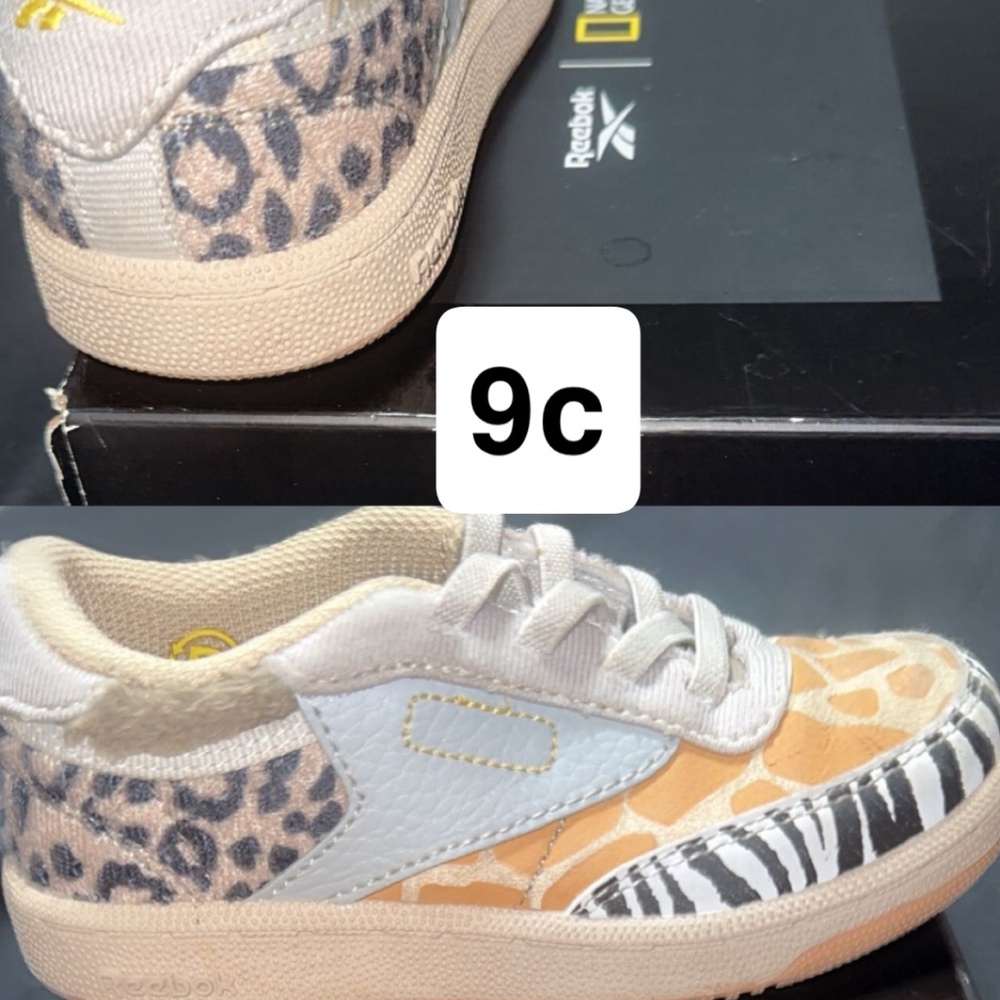 Reebok x National Geographic Club C Toddler Shoes - Animal Print (Leopard/Zebra)